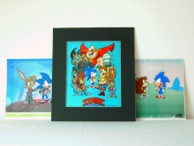 Sonic Animation Cels