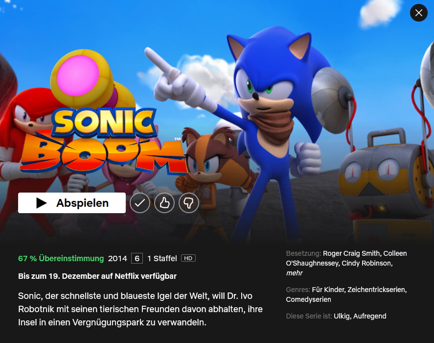 Zona Sonic - SONIC BOOM NO GOOGLE DRIVE(presente de natal) Agora que a  Netflix vai tirar o Sonic Boom do catálogo, não será mais pecado piratear Sonic  Boom. Até porque não tem