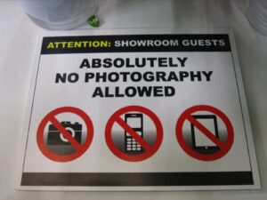 No Photos Allowed